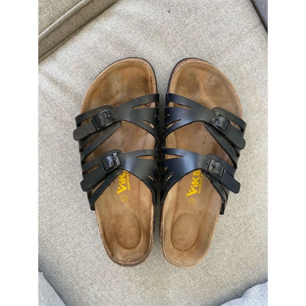 Viking Unisex Sandals Black Size 9 Adjustable Straps Cushioned Footbed